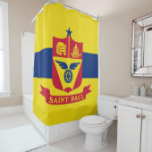 Flagge von Saint Paul (Minnesota) Duschvorhang (Beispiel)