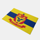 Flagge von Saint Paul (Minnesota) Fußmatte (Schrägansicht)