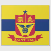 Flagge von Saint Paul (Minnesota) Geschenkpapier (Flach)