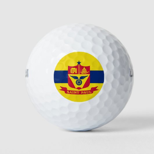 Flagge von Saint Paul (Minnesota) Golfball (Vorderseite)