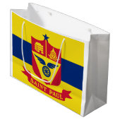 Flagge von Saint Paul (Minnesota) Große Geschenktüte (Vorderseite Schrägansicht)