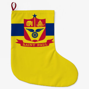 Flagge von Saint Paul (Minnesota) Großer Weihnachtsstrumpf