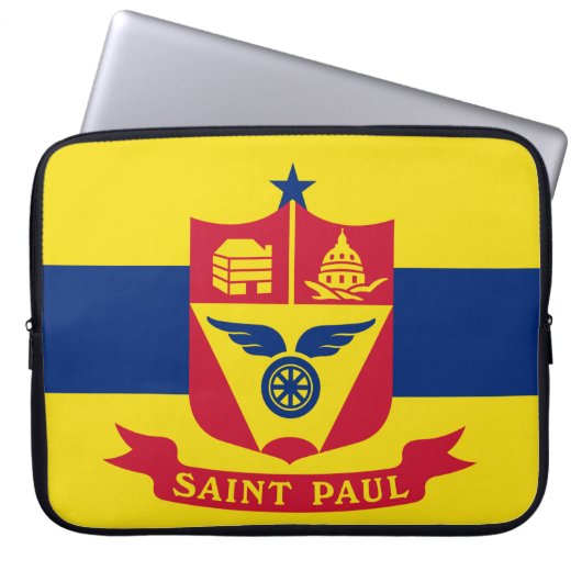 Flagge von Saint Paul (Minnesota) Laptopschutzhülle (Vorderseite)