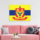 Flagge von Saint Paul (Minnesota) Leinwanddruck (Insitu (Wohnzimmer))