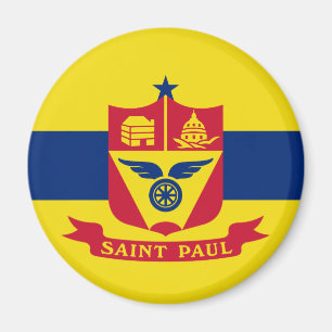 Flagge von Saint Paul (Minnesota) Magnet