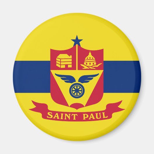 Flagge von Saint Paul (Minnesota) Magnet (Vorne)