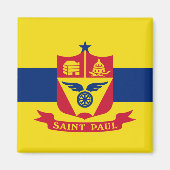 Flagge von Saint Paul (Minnesota) Magnet (Vorne)