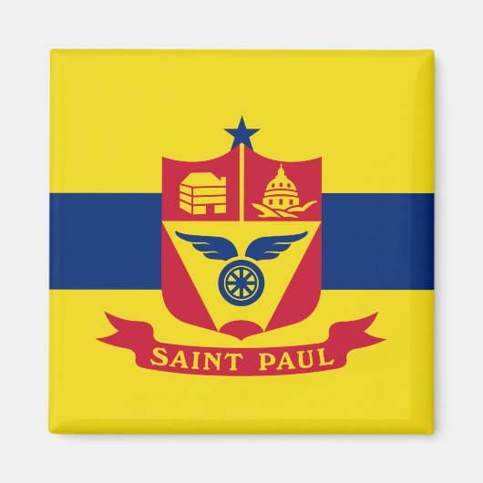 Flagge von Saint Paul (Minnesota) Magnet (Vorne)