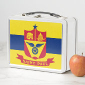 Flagge von Saint Paul (Minnesota) Metall Brotdose (Beispiel)