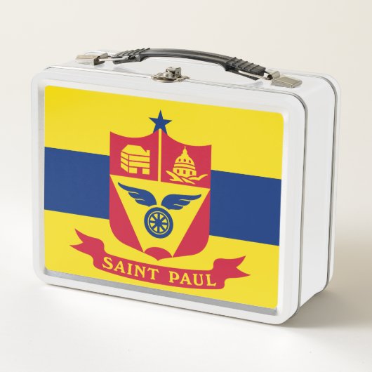 Flagge von Saint Paul (Minnesota) Metall Brotdose (Vorderseite)