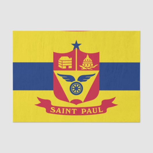 Flagge von Saint Paul (Minnesota) Seidenpapier (Vorderseite)