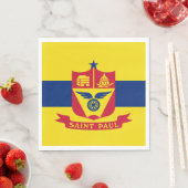 Flagge von Saint Paul (Minnesota) Serviette (Beispiel)