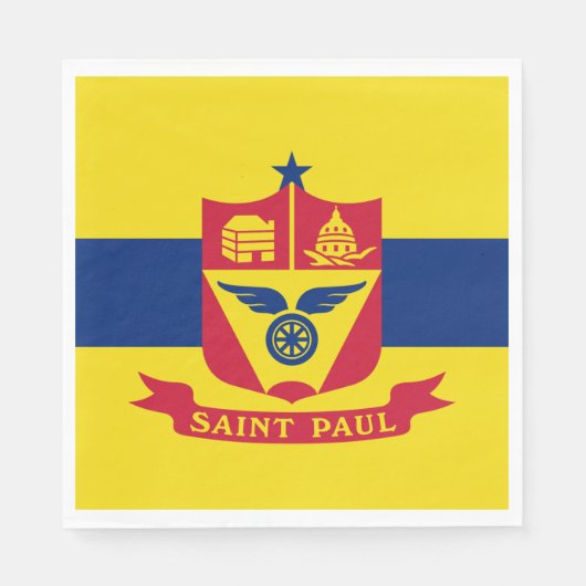 Flagge von Saint Paul (Minnesota) Serviette (Vorderseite)