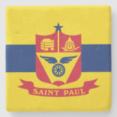 Flagge von Saint Paul (Minnesota) Steinuntersetzer (Vorderseite)