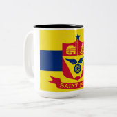 Flagge von Saint Paul (Minnesota) Zweifarbige Tasse (Vorderseite Links)
