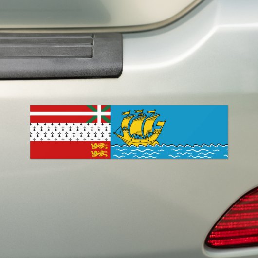 Flagge von Saint Pierre und Miquelon Autoaufkleber (Auf Auto)