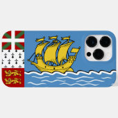 Flagge von Saint Pierre und Miquelon Case-Mate iPhone Hülle (Rückseite (Horizontal))
