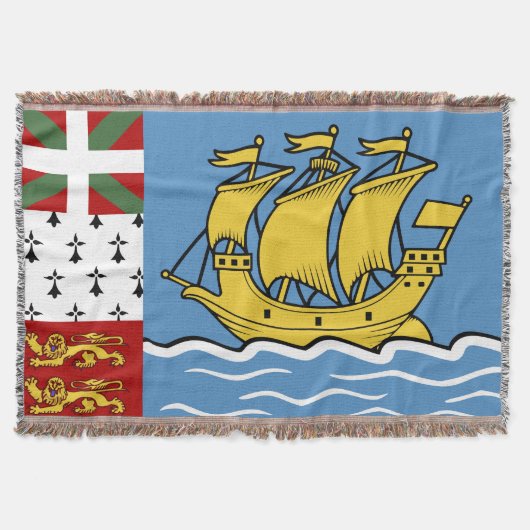 Flagge von Saint Pierre und Miquelon Decke (Vorderseite)