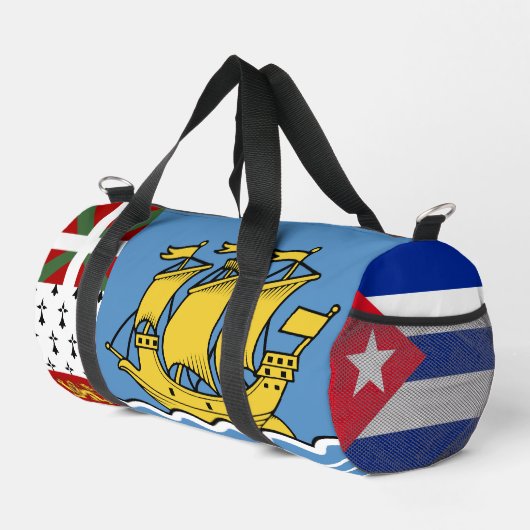 Flagge von Saint Pierre und Miquelon Duffle Bag (Rechte Ecke)