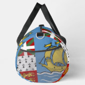 Flagge von Saint Pierre und Miquelon Duffle Bag (Rechts)