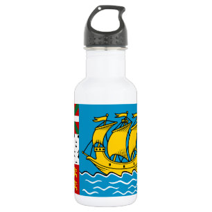 Flagge von Saint-Pierre und Miquelon Edelstahlflasche