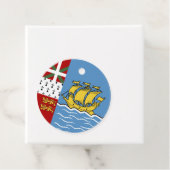 Flagge von Saint Pierre und Miquelon Geschenkanhänger (Beispiel)