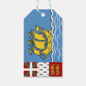 Flagge von Saint Pierre und Miquelon Geschenkanhänger (Vorderseite)