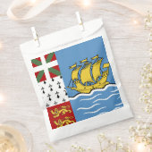 Flagge von Saint Pierre und Miquelon Geschenktütchen (Ausgeschnitten)