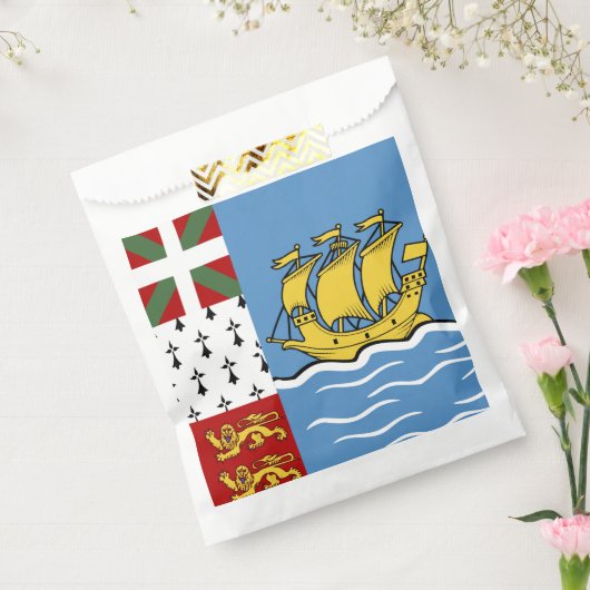 Flagge von Saint Pierre und Miquelon Geschenktütchen (Versiegelt)