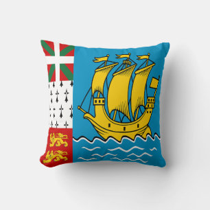 Flagge von Saint-Pierre und Miquelon Kissen