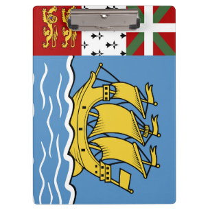Flagge von Saint Pierre und Miquelon Klemmbrett