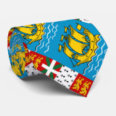 Flagge von Saint Pierre und Miquelon Krawatte (Gerollt)