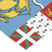 Flagge von Saint Pierre und Miquelon Kurzer Tischläufer (Ecke)