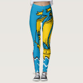 Flagge von Saint Pierre und Miquelon Leggings (Vorderseite)