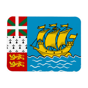 Flagge von Saint-Pierre und Miquelon Magnet