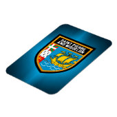 Flagge von Saint Pierre und Miquelon Magnet (Linke Seite)