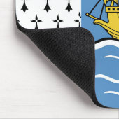Flagge von Saint Pierre und Miquelon Mousepad (Ecke)