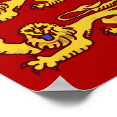 Flagge von Saint Pierre und Miquelon Poster (Ecke)