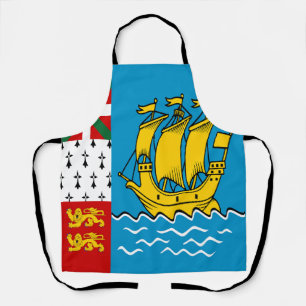 Flagge von Saint-Pierre und Miquelon Schürze