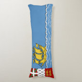 Flagge von Saint Pierre und Miquelon Seitenschläferkissen (Vorderseite Vertikal)