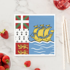 Flagge von Saint Pierre und Miquelon Serviette