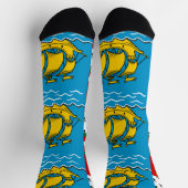 Flagge von Saint Pierre und Miquelon Socken (Oben)