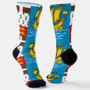 Flagge von Saint-Pierre und Miquelon Socken