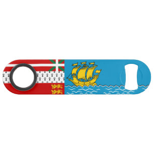 Flagge von Saint-Pierre und Miquelon Speed Flaschenöffner