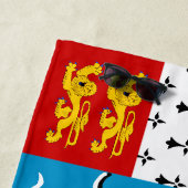 Flagge von Saint Pierre und Miquelon Strandtuch (Beispiel)