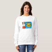 Flagge von Saint Pierre und Miquelon Sweatshirt (Vorne ganz)