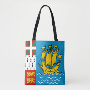 Flagge von Saint-Pierre und Miquelon Tasche