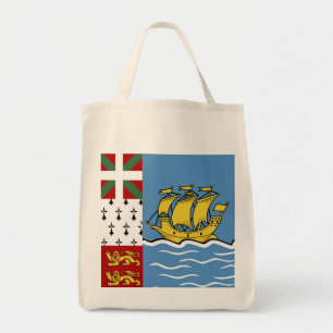 Flagge von Saint Pierre und Miquelon Tragetasche