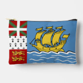 Flagge von Saint Pierre und Miquelon Zubehörtasche (Vorderseite)