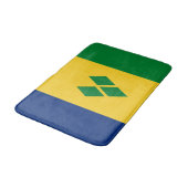 Flagge von Saint Vincent Badematte (Schrägansicht)